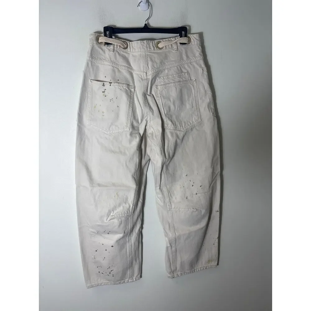 NWT We The Free Moxie Low Slung Pull On Barrel Jeans Sz 29 - Picture 3 of 3
